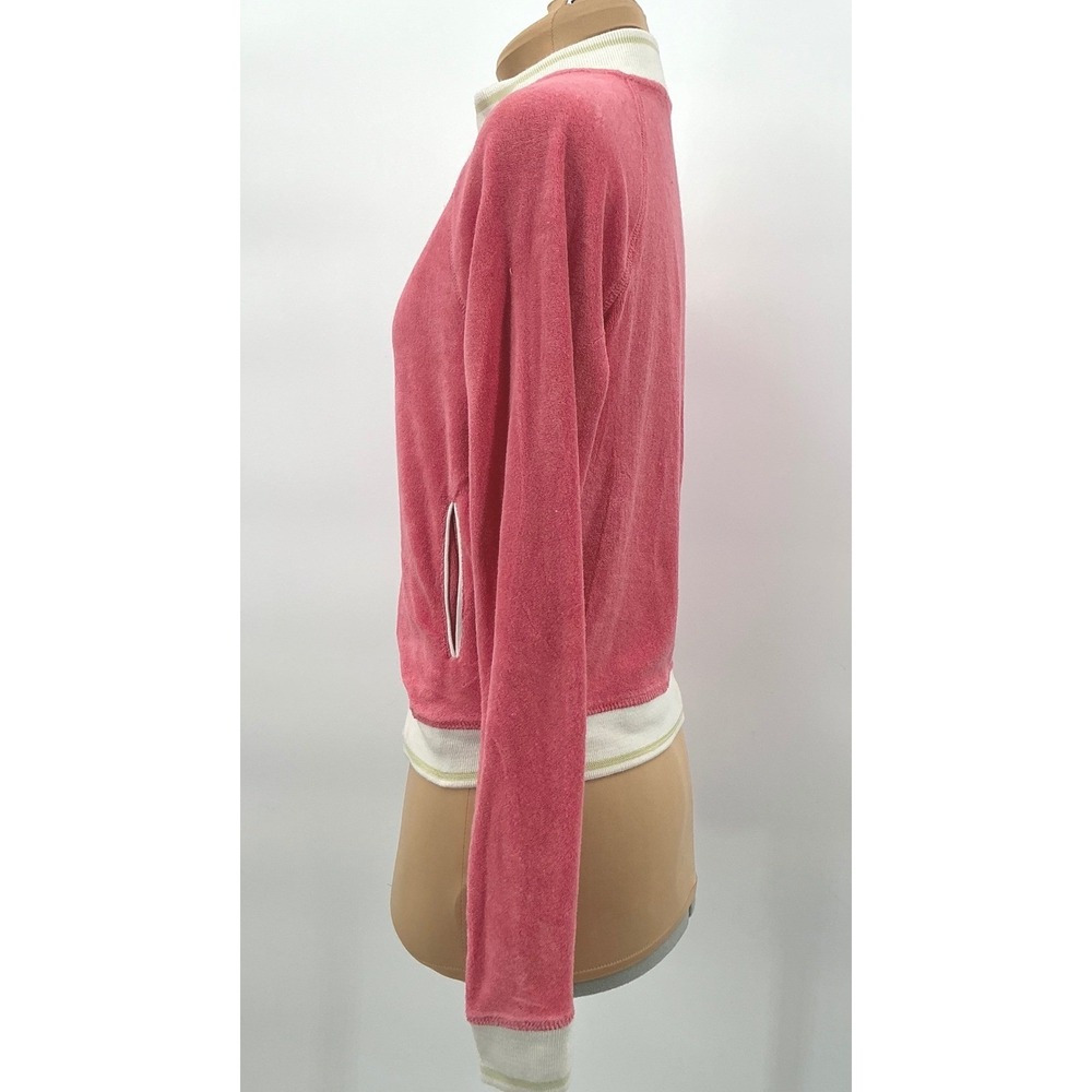 Victoria's Secret Pink Terrycloth Full Zip Y2K Jacket Women's Small - Picture 12 of 14